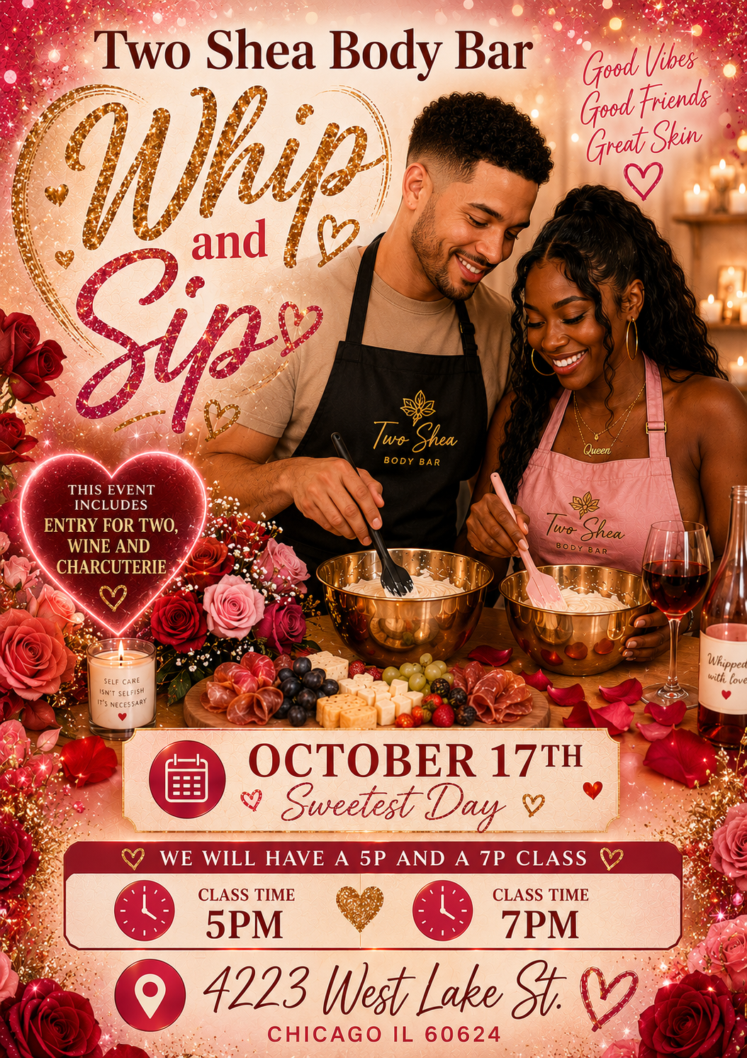 Two Shea Body Bar Whip And Ship October 17th 2026 (Sweetest Day Edition For 2)