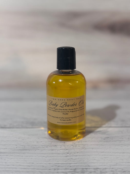 "Baby Powder Body Oil" 4oz